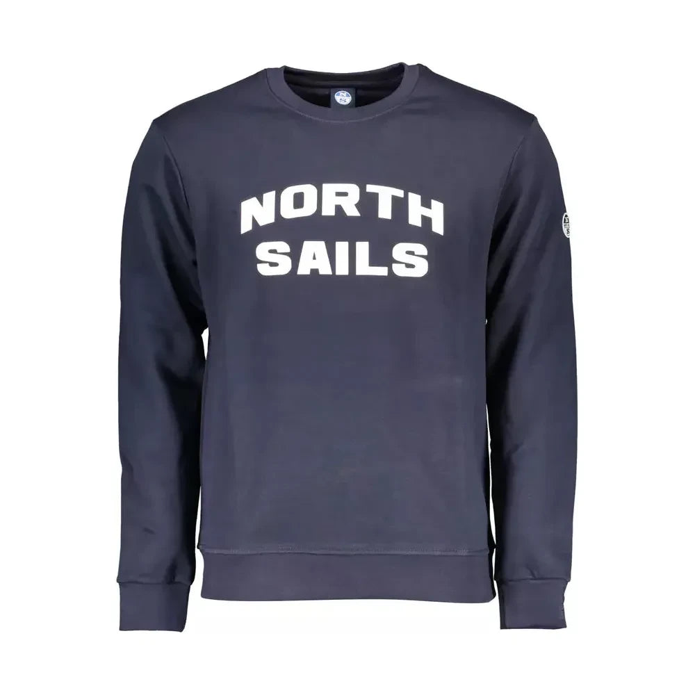 North Sails Blue Long-Sleeved Printed Sweatshirt North Sails