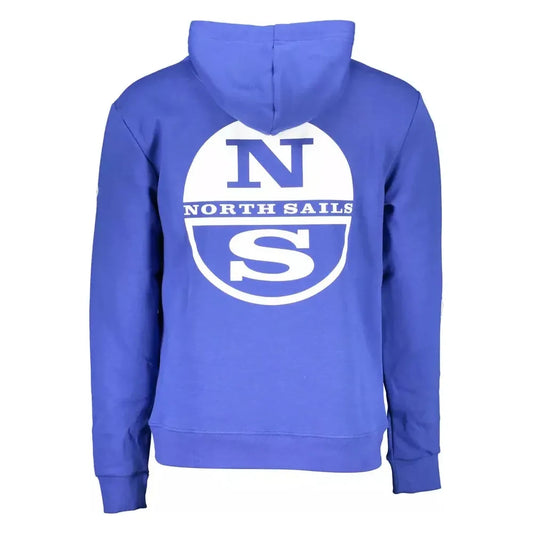 North Sails Chic Blue Hooded Long-Sleeved Sweatshirt North Sails