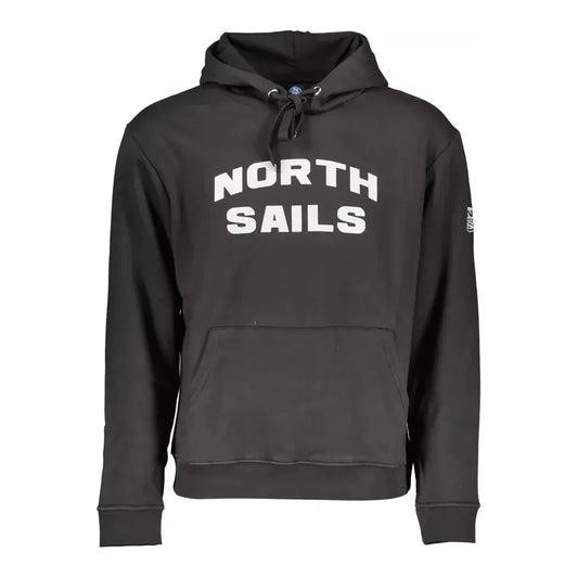 North Sails Black Cotton Men Sweater North Sails