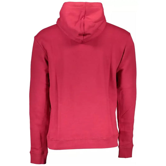 North Sails Vibrant Red Hooded Sweatshirt with Central Pocket North Sails