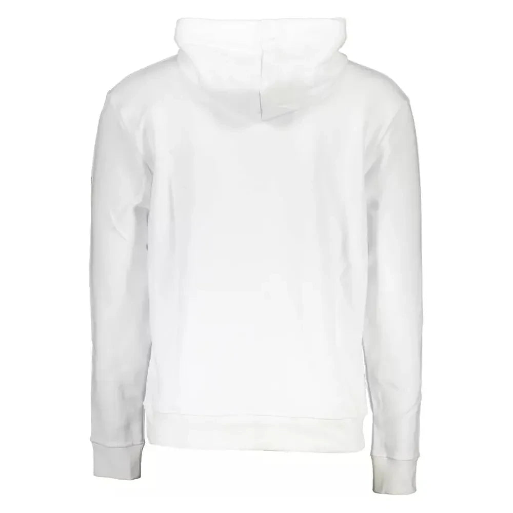 North Sails Chic White Hooded Sweatshirt with Central Pocket North Sails