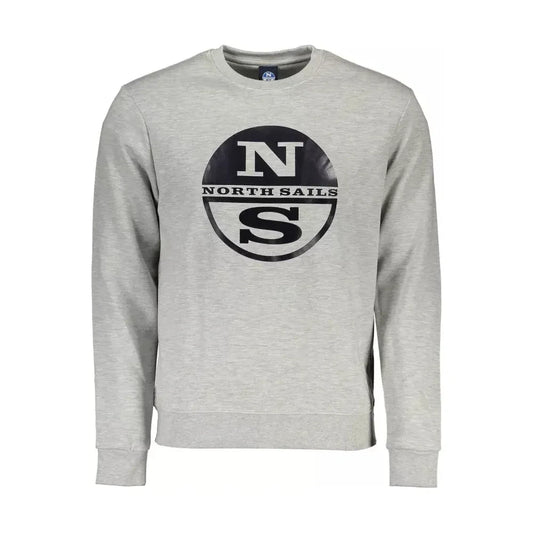 North Sails Chic Gray Long-Sleeved Crewneck Sweater North Sails