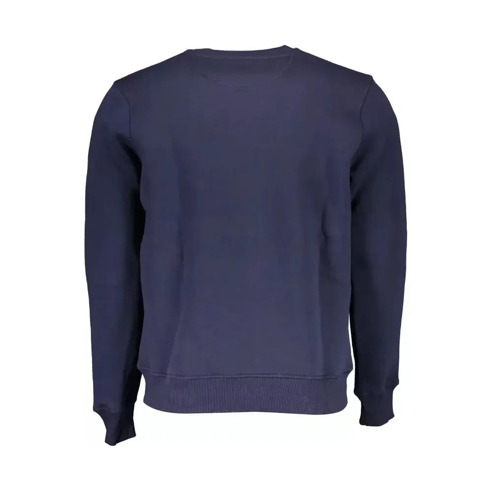 North Sails Blue Round Neck Printed Sweater North Sails