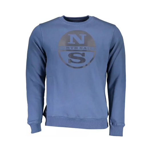 North Sails Blue Cotton Men Sweater North Sails