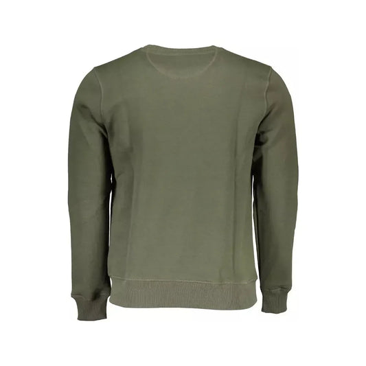 North Sails Green Round Neck Printed Sweatshirt North Sails