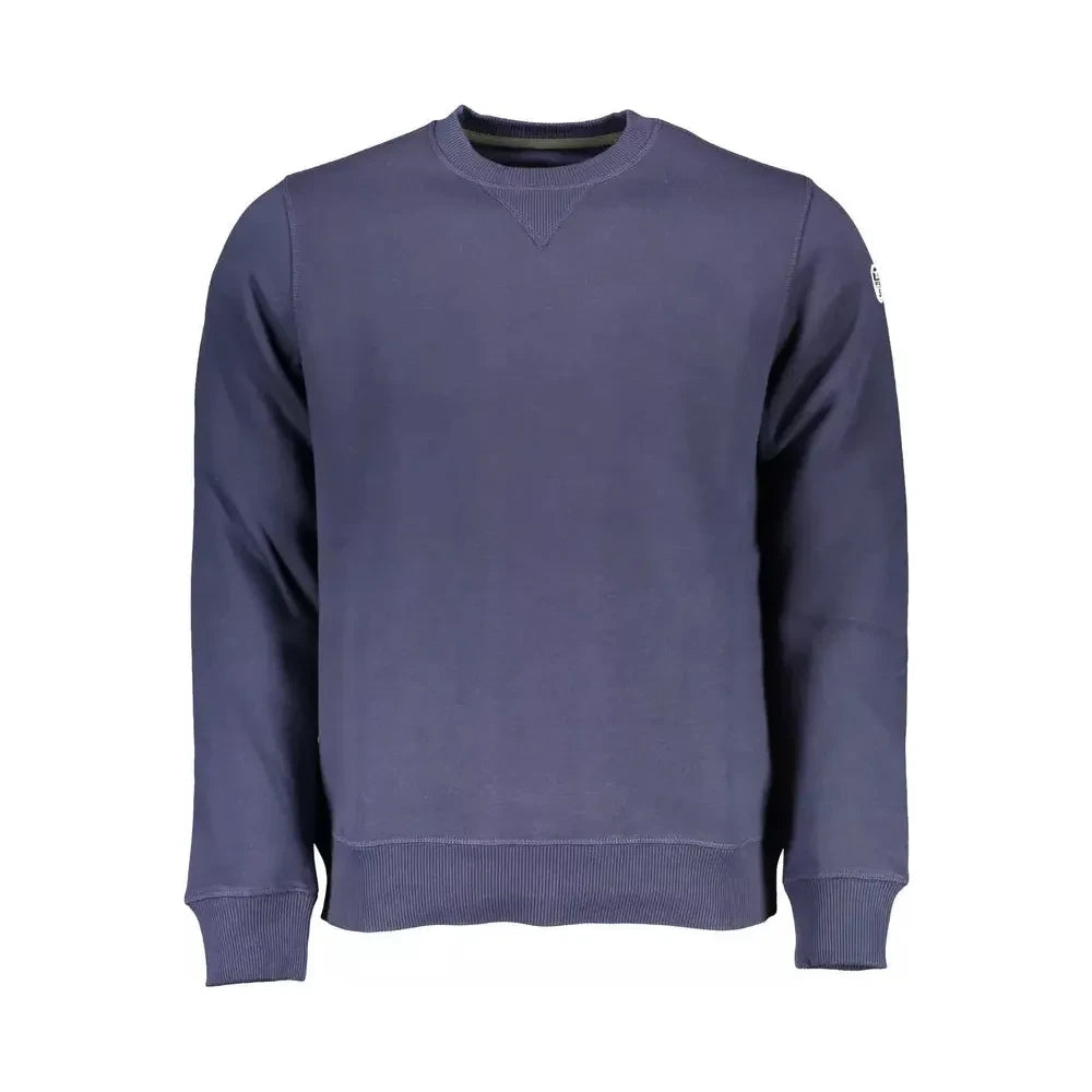 North Sails Chic Blue Crewneck Sweater with Logo Detail North Sails