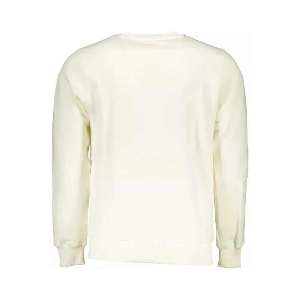 North Sails Elegant White Round Neck Sweatshirt North Sails