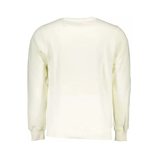 North Sails Elegant White Round Neck Sweatshirt North Sails