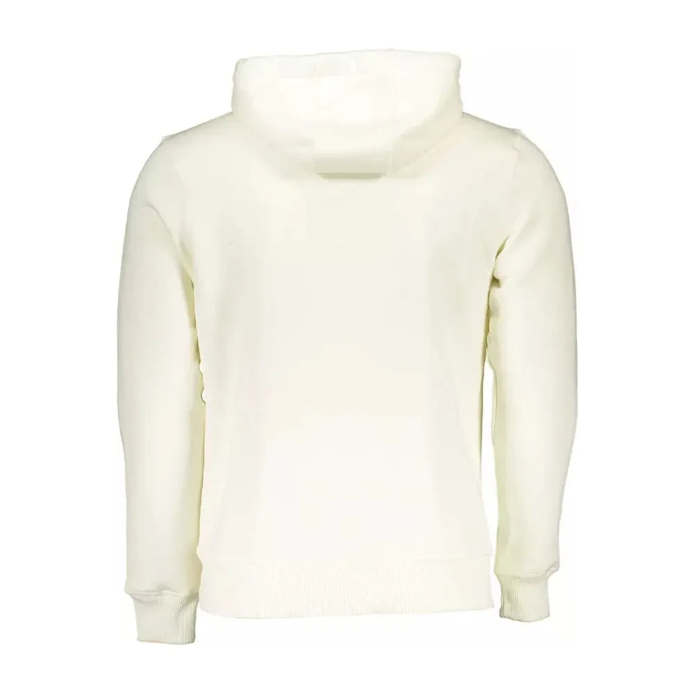 North Sails Chic White Hooded Sweatshirt - Casual Comfort North Sails