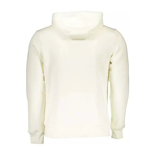 North Sails Chic White Hooded Sweatshirt - Casual Comfort North Sails