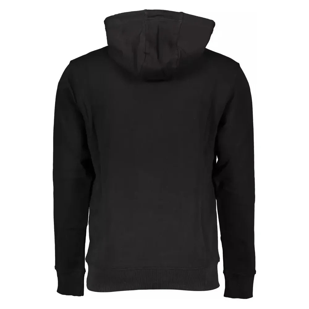 Tommy Hilfiger Chic Black Hooded Sweatshirt with Embroidery Tommy Hilfiger