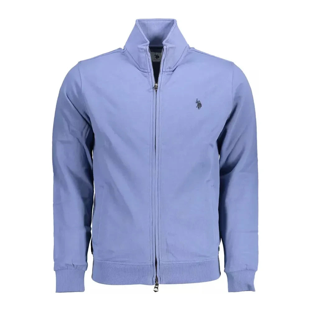 U.S. POLO ASSN. Chic Blue Embroidered Zip Sweatshirt U.S. POLO ASSN.