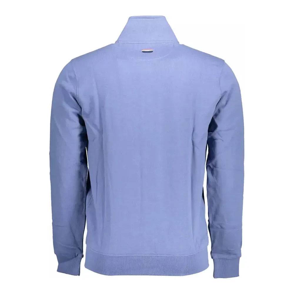 U.S. POLO ASSN. Chic Blue Embroidered Zip Sweatshirt U.S. POLO ASSN.