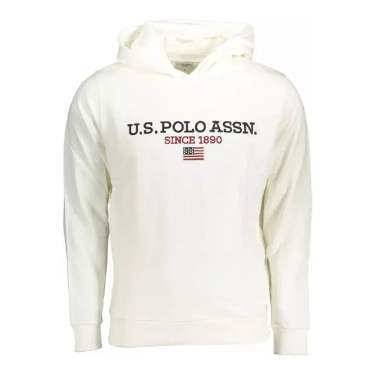 U.S. POLO ASSN. White Contrast Logo Hooded Sweater U.S. POLO ASSN.