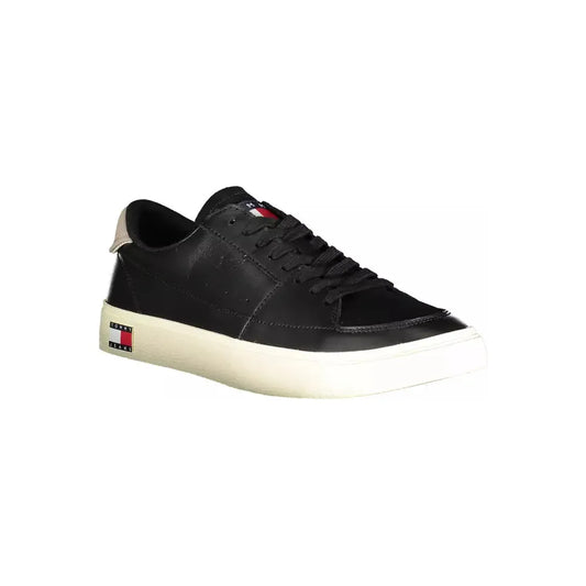 Tommy Hilfiger Eco-Conscious Sleek Sneakers in Black Tommy Hilfiger