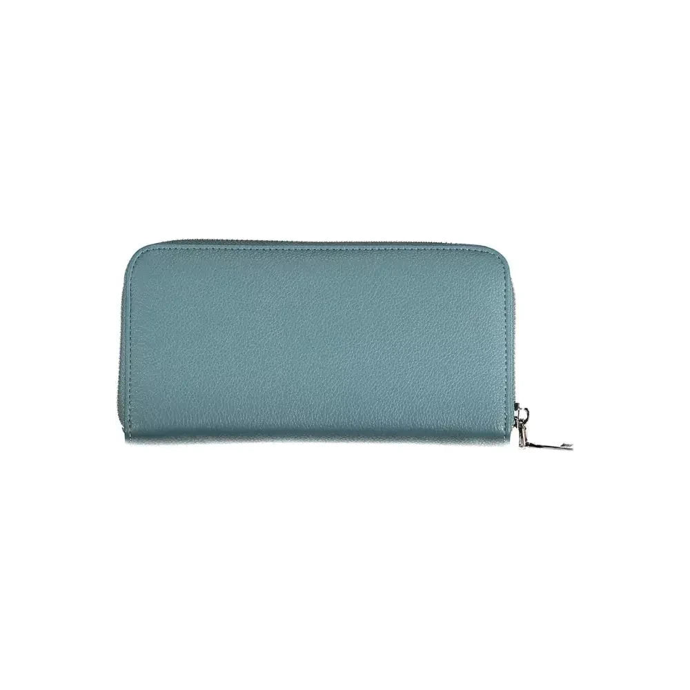 BYBLOS Chic Blue Polyethylene Wallet with Coin Purse BYBLOS