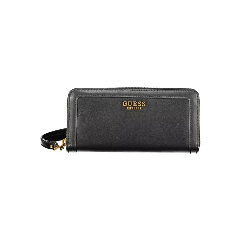 Guess Jeans Elegant Multi-Compartment Black Wallet Guess Jeans