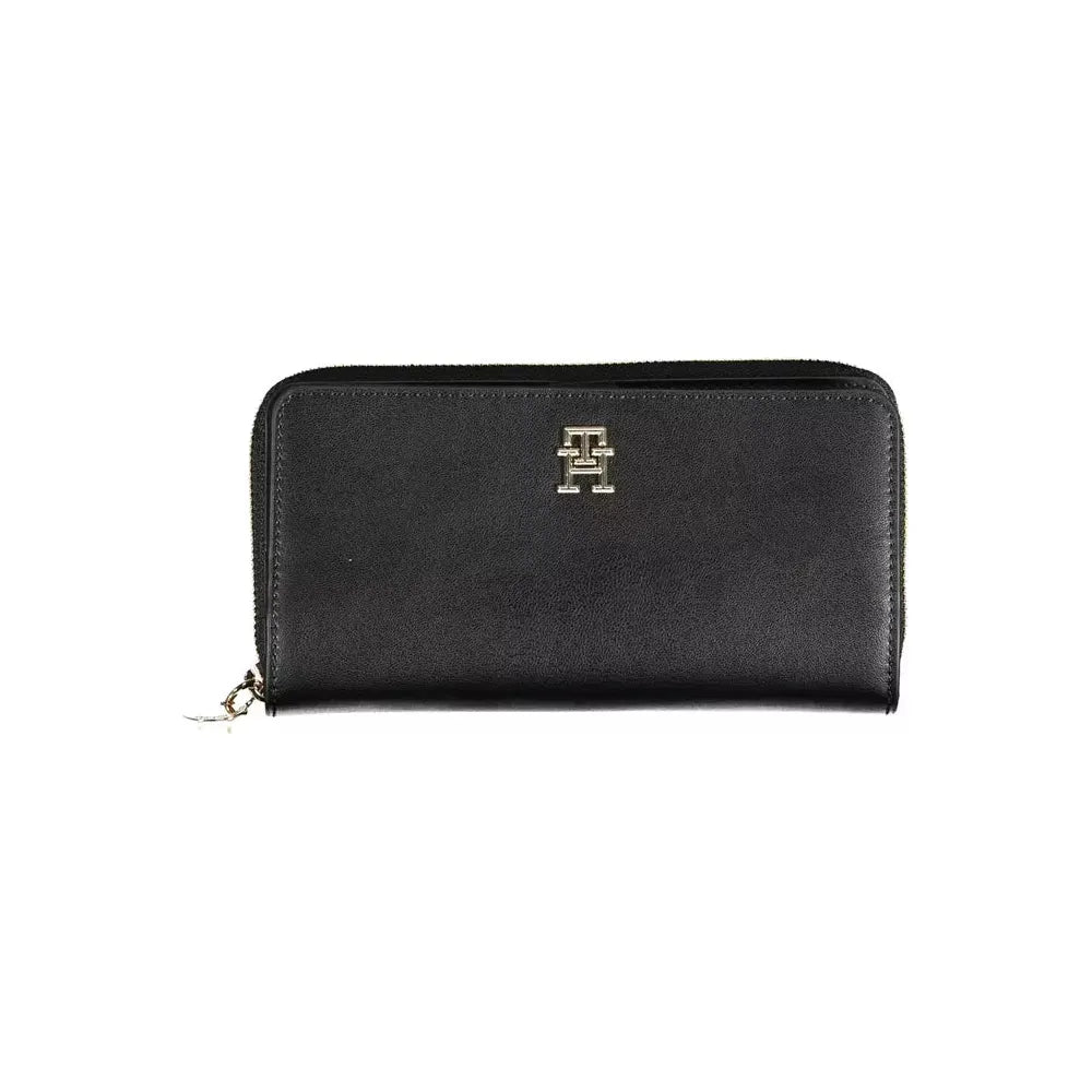 Tommy Hilfiger Elegant Black Polyethylene Wallet Tommy Hilfiger