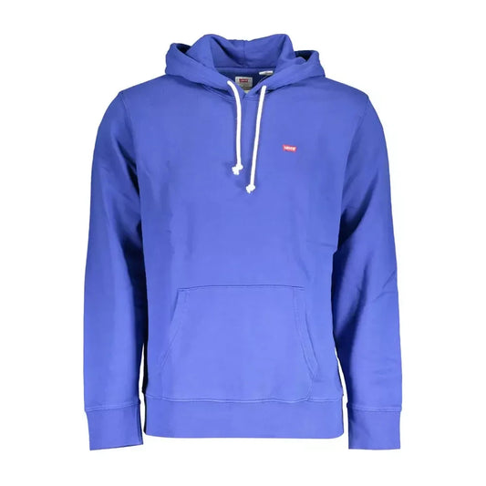 Levi's Chic Blue Cotton Hooded Sweatshirt Levi's