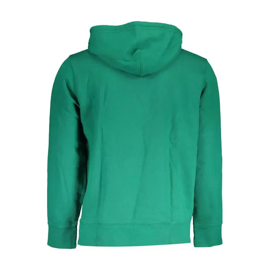 Levi's Green Cotton Hooded Sweatshirt with Logo Levi's