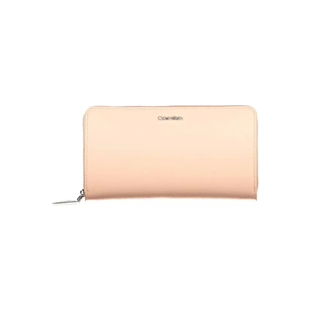 Calvin Klein Chic Pink Polyethylene Wallet with RFID Blocking Calvin Klein