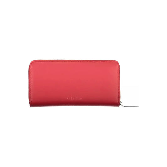 Calvin Klein Elegant Pink Polyethylene Wallet with Secure Zip Calvin Klein