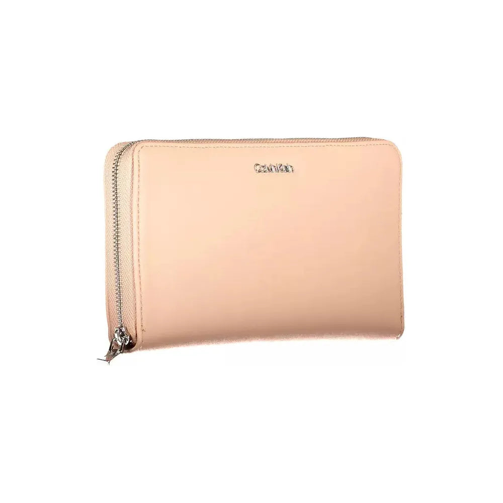 Calvin Klein Chic Pink Polyethylene Wallet with RFID Blocking Calvin Klein