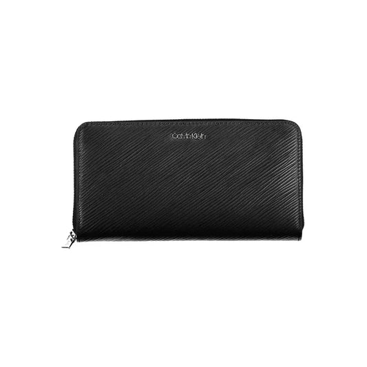 Calvin Klein Chic RFID-Safe Black Wallet with Zip Closure Calvin Klein