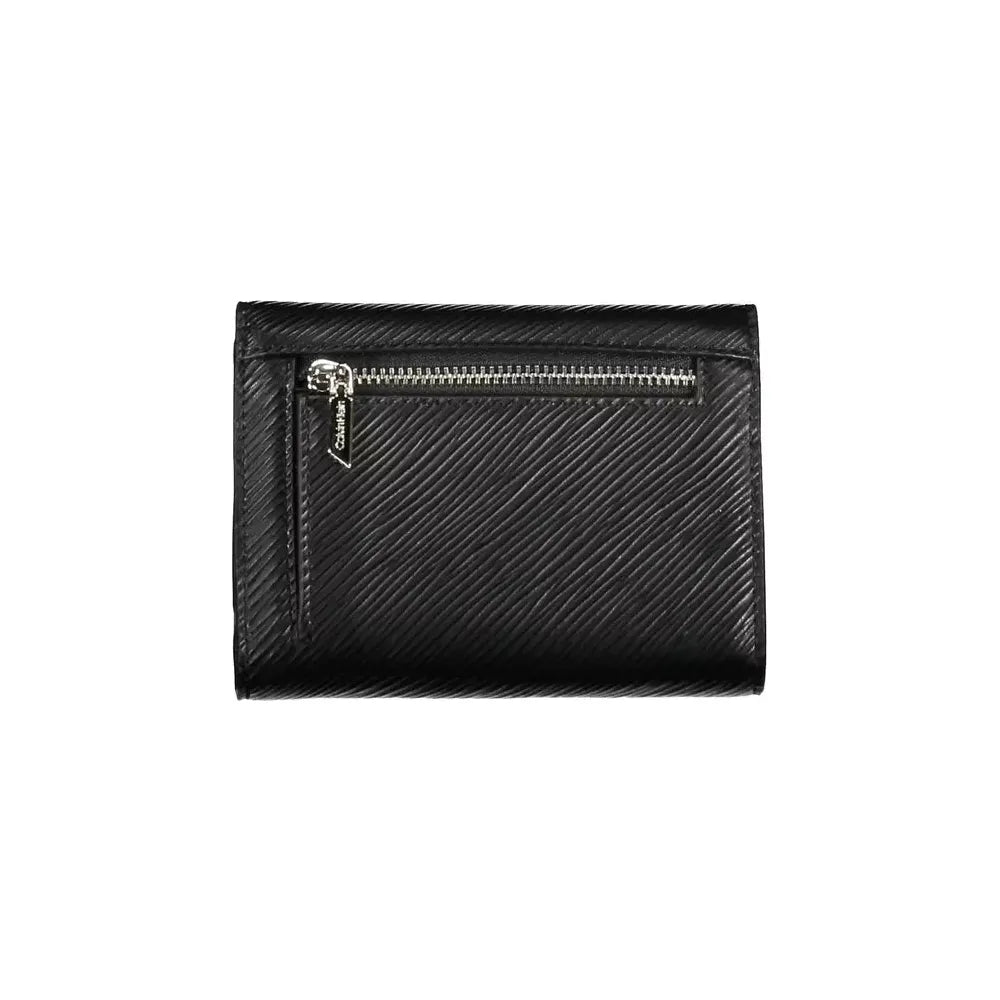 Calvin Klein Elegant Black RFID-Blocking Wallet with Snap Closure Calvin Klein