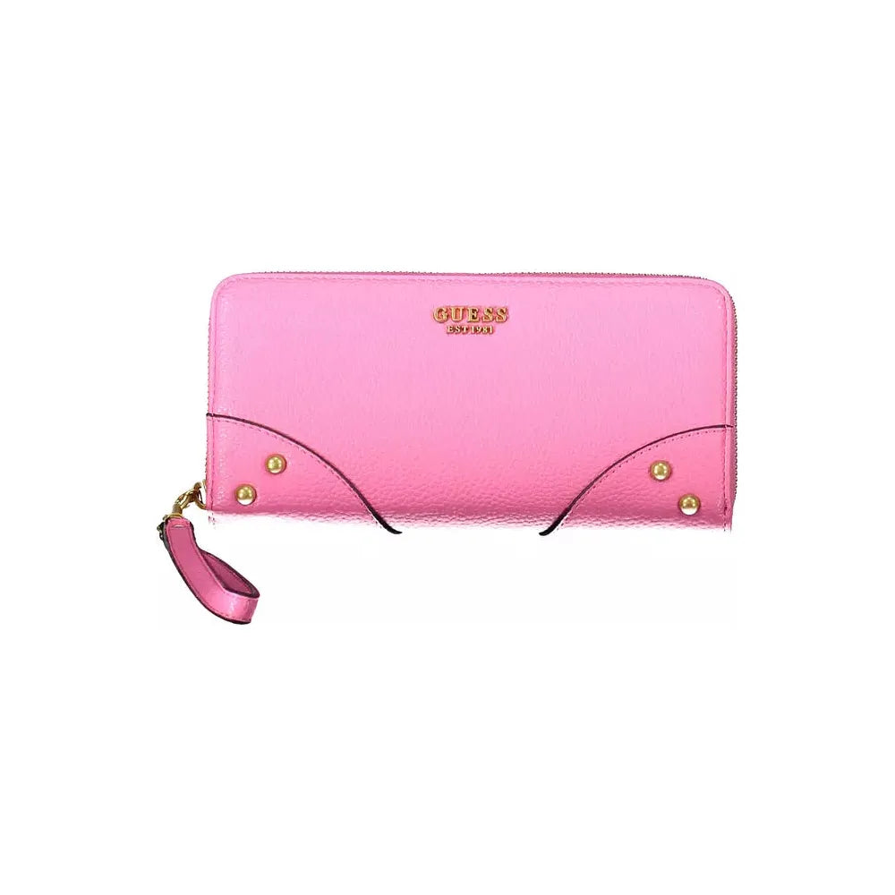 Guess Jeans Chic Pink Multi-Compartment Wallet Guess Jeans