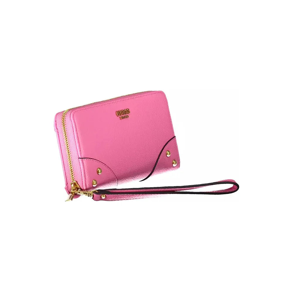 Guess Jeans Pink Polyethylene Women Wallet