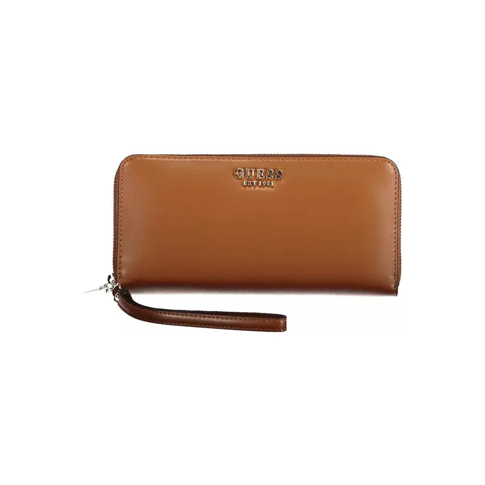 Guess Jeans Chic Essential Brown Ladies Wallet Guess Jeans