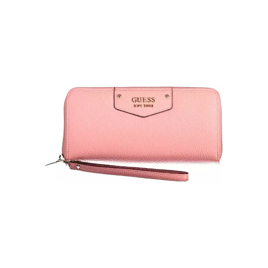 Guess Jeans Pink Polyethylene Women Wallet Guess Jeans