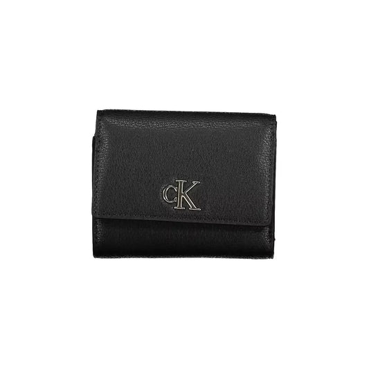 Calvin Klein Elegant Black Double-Compartment Wallet Calvin Klein