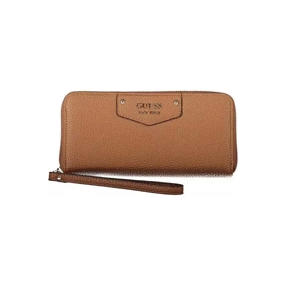 Guess Jeans Chic Contrast Detail Brown Wallet Guess Jeans