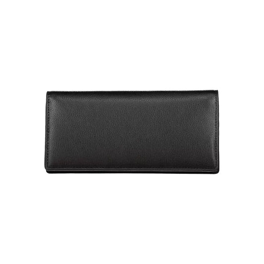 Tommy Hilfiger Elegant Black Zip Wallet with Secure Closure Tommy Hilfiger