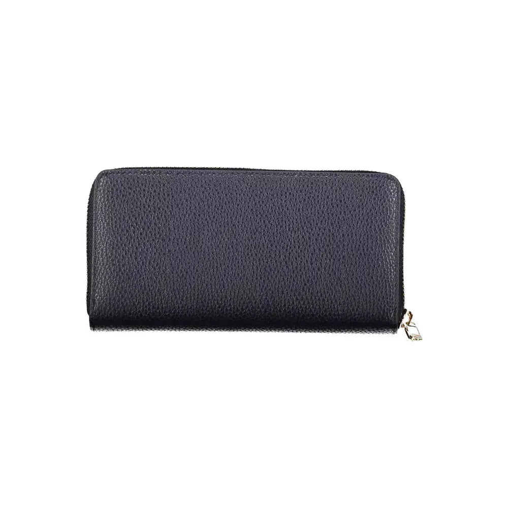 Tommy Hilfiger Elegant Blue Polyethylene Wallet with Logo Detail Tommy Hilfiger