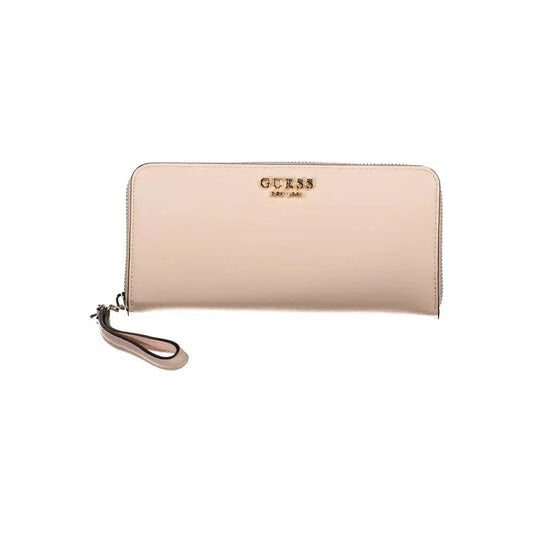 Guess Jeans Chic Pink Polyethylene Multi-Compartment Wallet Guess Jeans