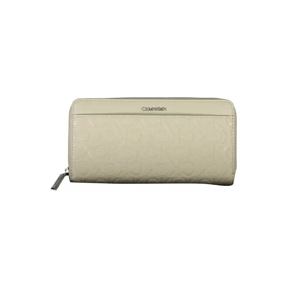 Calvin Klein Elegant Beige RFID Wallet with Double Card Slots Calvin Klein