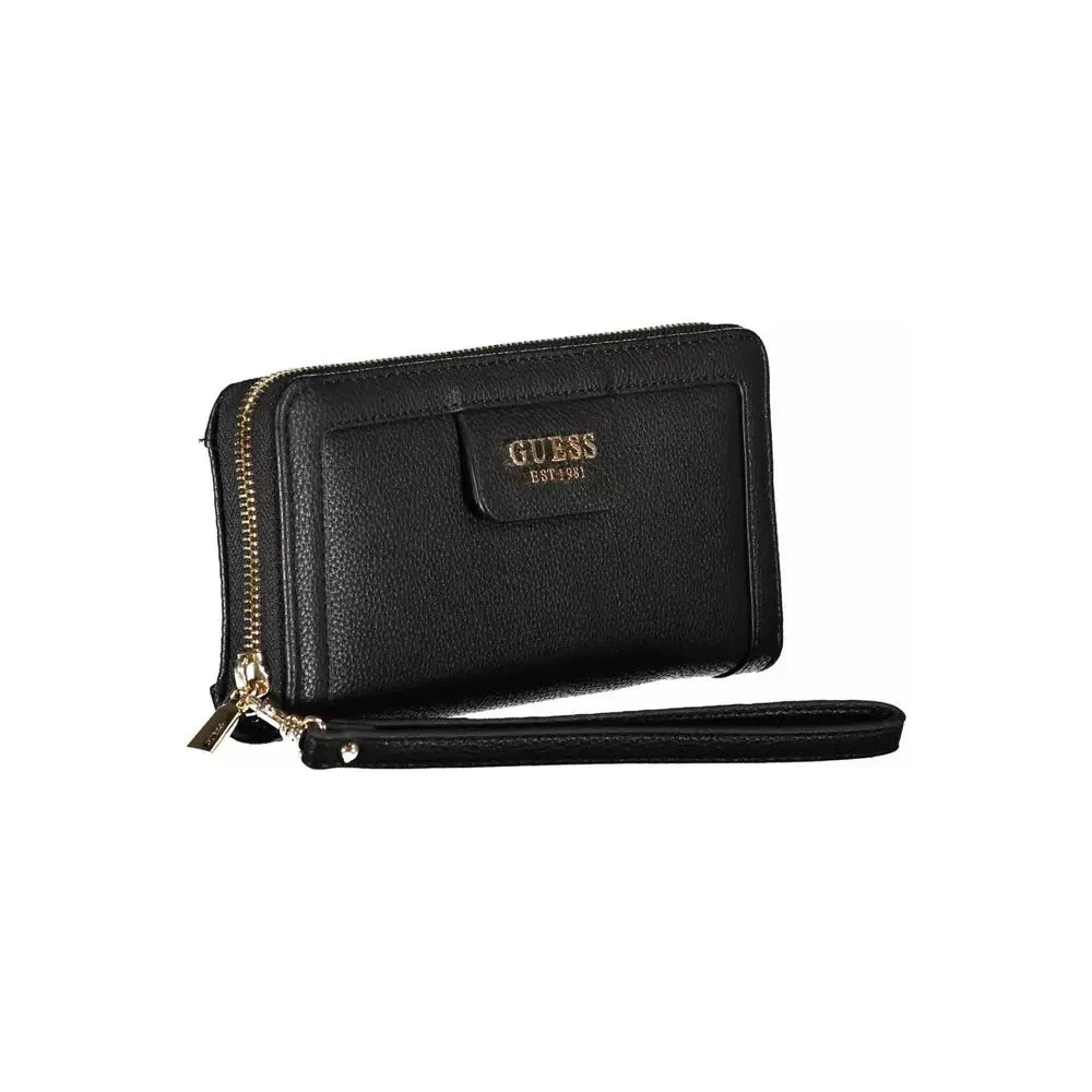 Guess Jeans Black Polyethylene Women Wallet