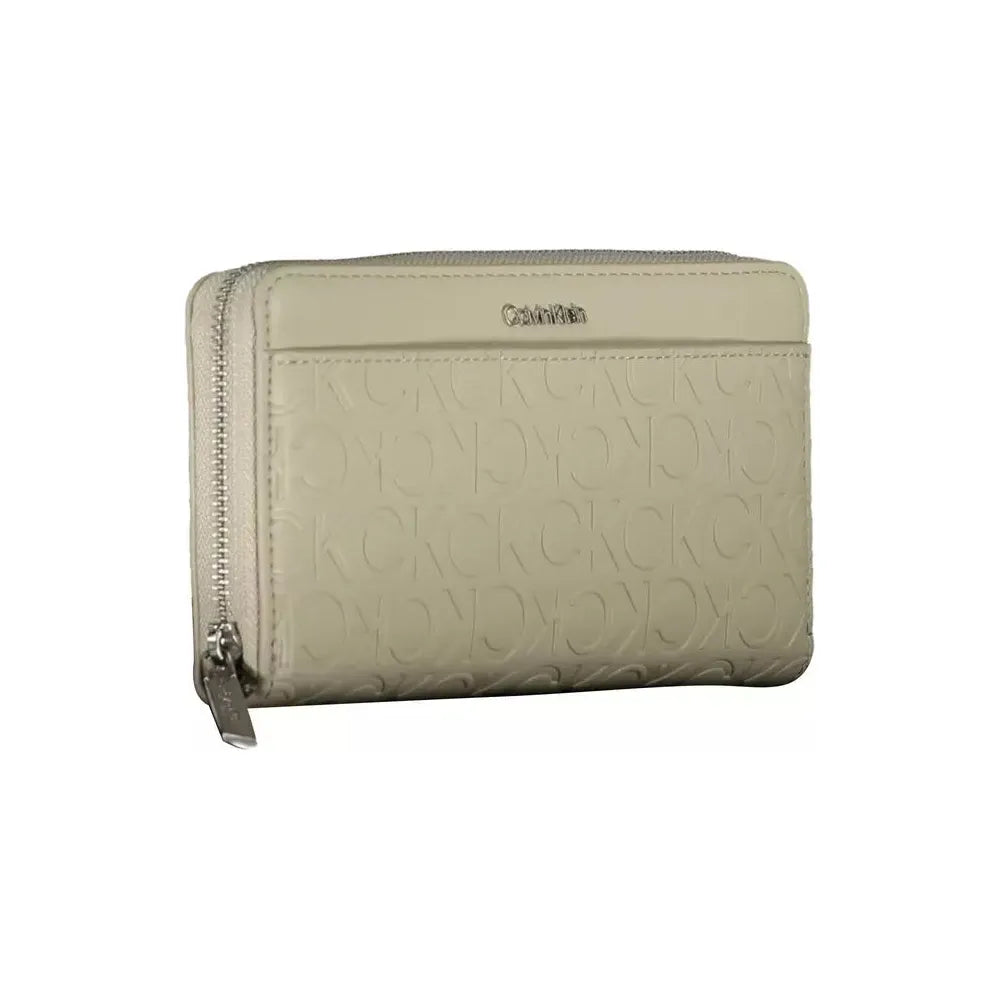 Calvin Klein Elegant Beige RFID Wallet with Double Card Slots Calvin Klein