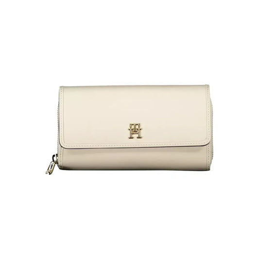 Tommy Hilfiger Elegant White Polyethylene Ladies Wallet Tommy Hilfiger