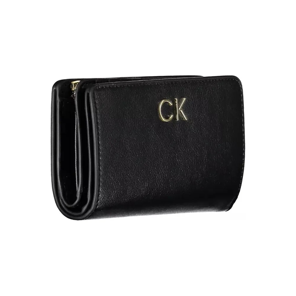 Calvin Klein Sleek Black RFID-Secure Wallet for Her Calvin Klein