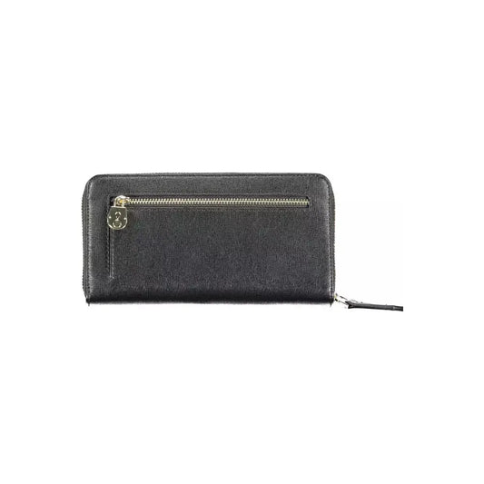 Calvin Klein Sleek Black Polyethylene Zip Wallet Calvin Klein