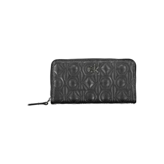 Calvin Klein Chic Black Polyethylene Zip Wallet Calvin Klein