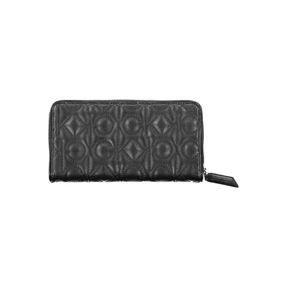 Calvin Klein Chic Black Polyethylene Zip Wallet Calvin Klein