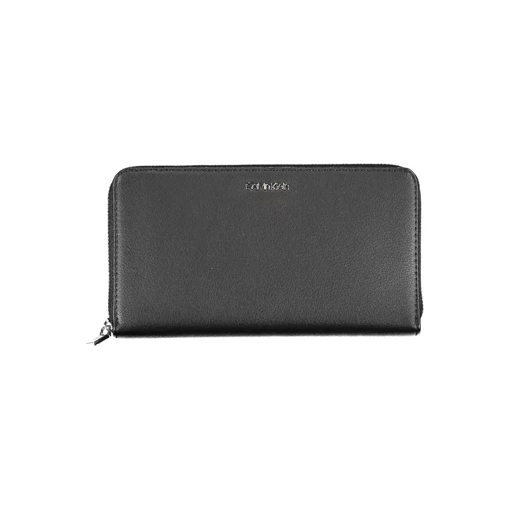 Calvin Klein Elegant Black Polyethylene Wallet with RFID Lock Calvin Klein