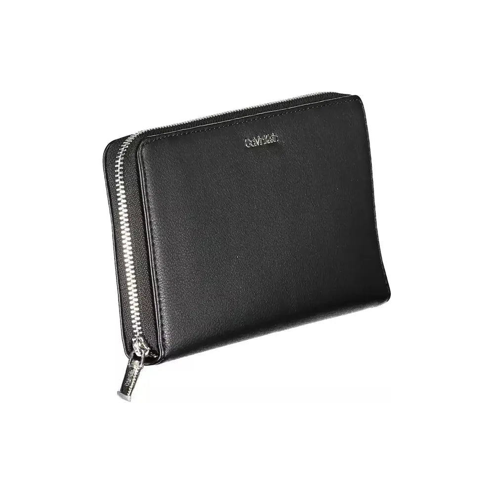 Calvin Klein Elegant Black Polyethylene Wallet with RFID Lock Calvin Klein