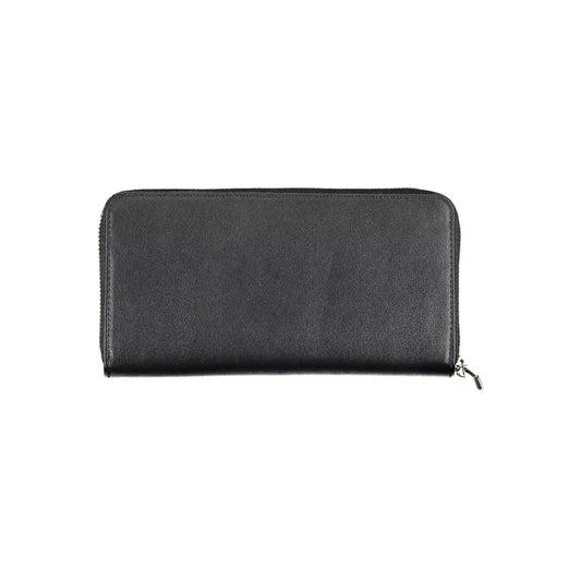 Calvin Klein Elegant Black Polyethylene Five-Compartment Wallet Calvin Klein