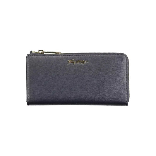 Tommy Hilfiger Chic Blue Polyethylene Wallet with Logo Tommy Hilfiger